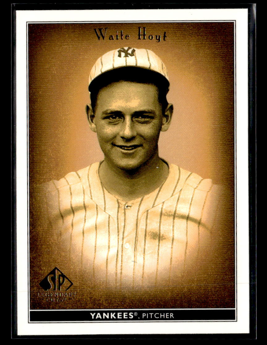2002 SP Legendary Cuts #86 Waite Hoyt Card New York Yankees