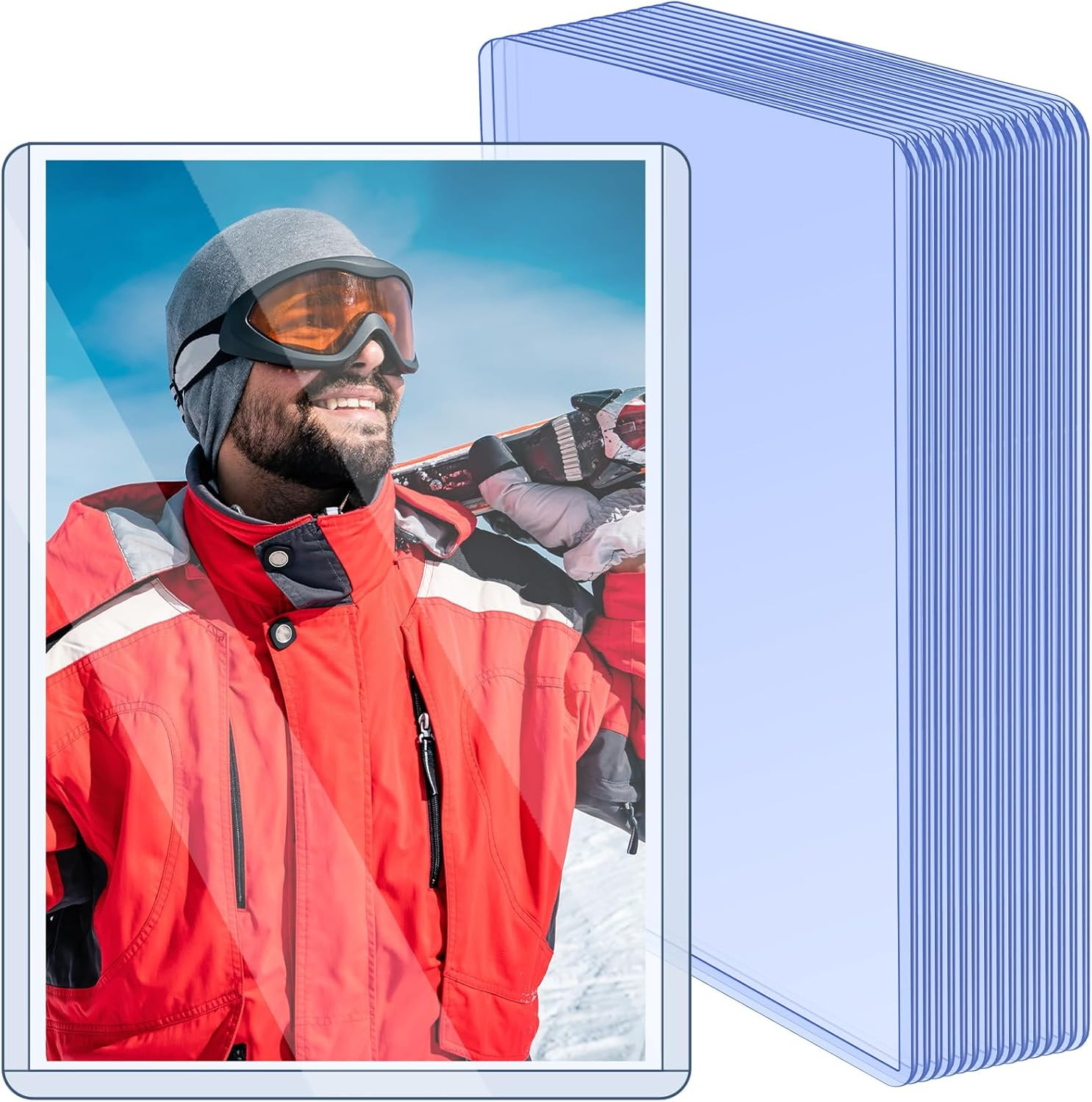 15 Pack Post Card Photo Top Loaders 4 X 6 Inches Hard Plastic Cards Sleeve Prote