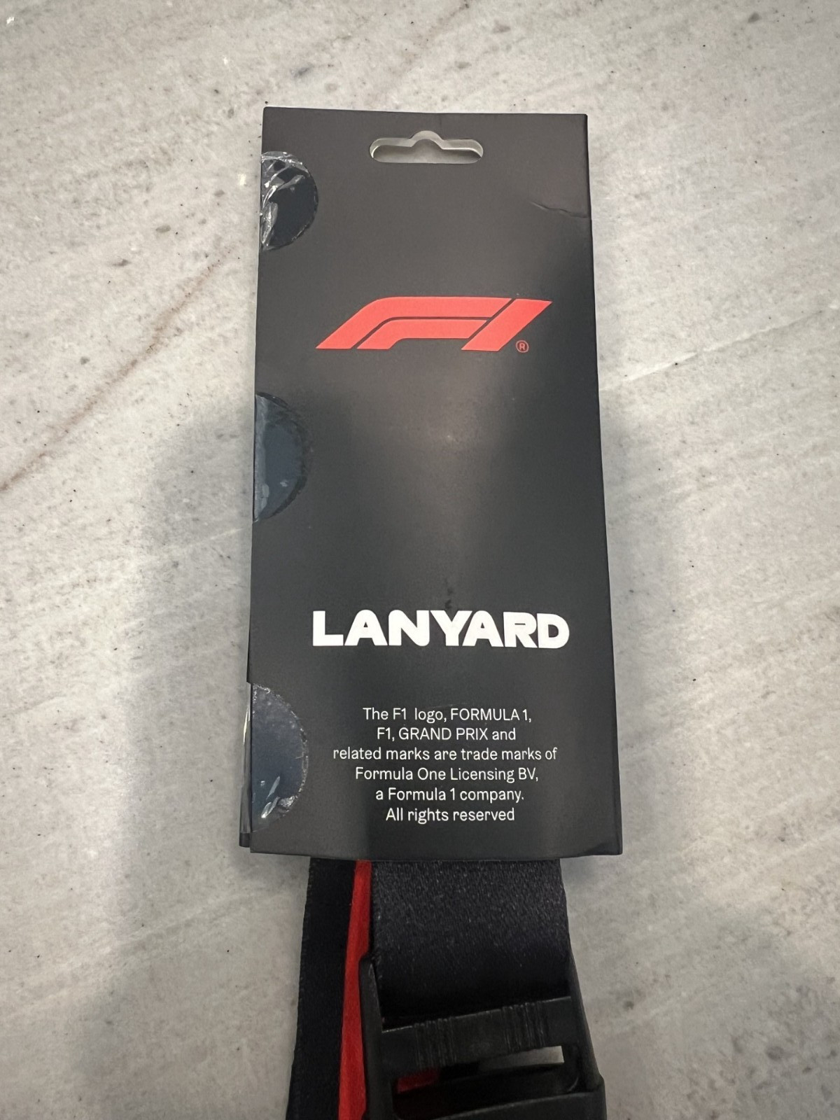 Formula 1 F1 Logo Lanyard – Black/Red