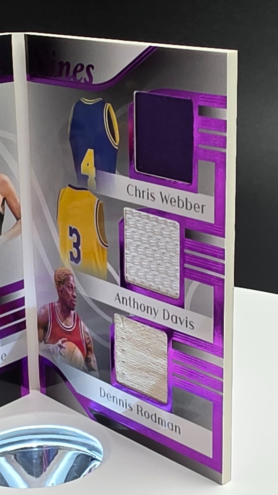 🏀”2/10″ – RARE 2023 Leaf History Book – Dressed To The Nines – PURPLE RELICS🏀