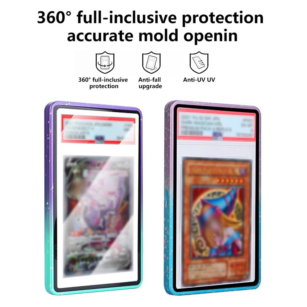 1-5PCS Magnetic Metal Case For PSA CGC Graded Trading Cards Guard Protector Case