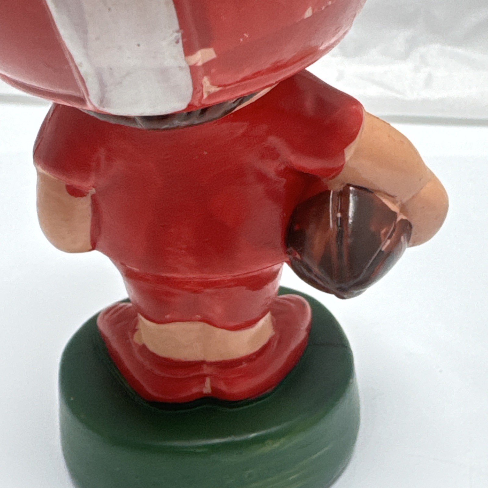 Vintage Football Player Plastic Figure, Made in Hong Kong 5 Inches Tall
