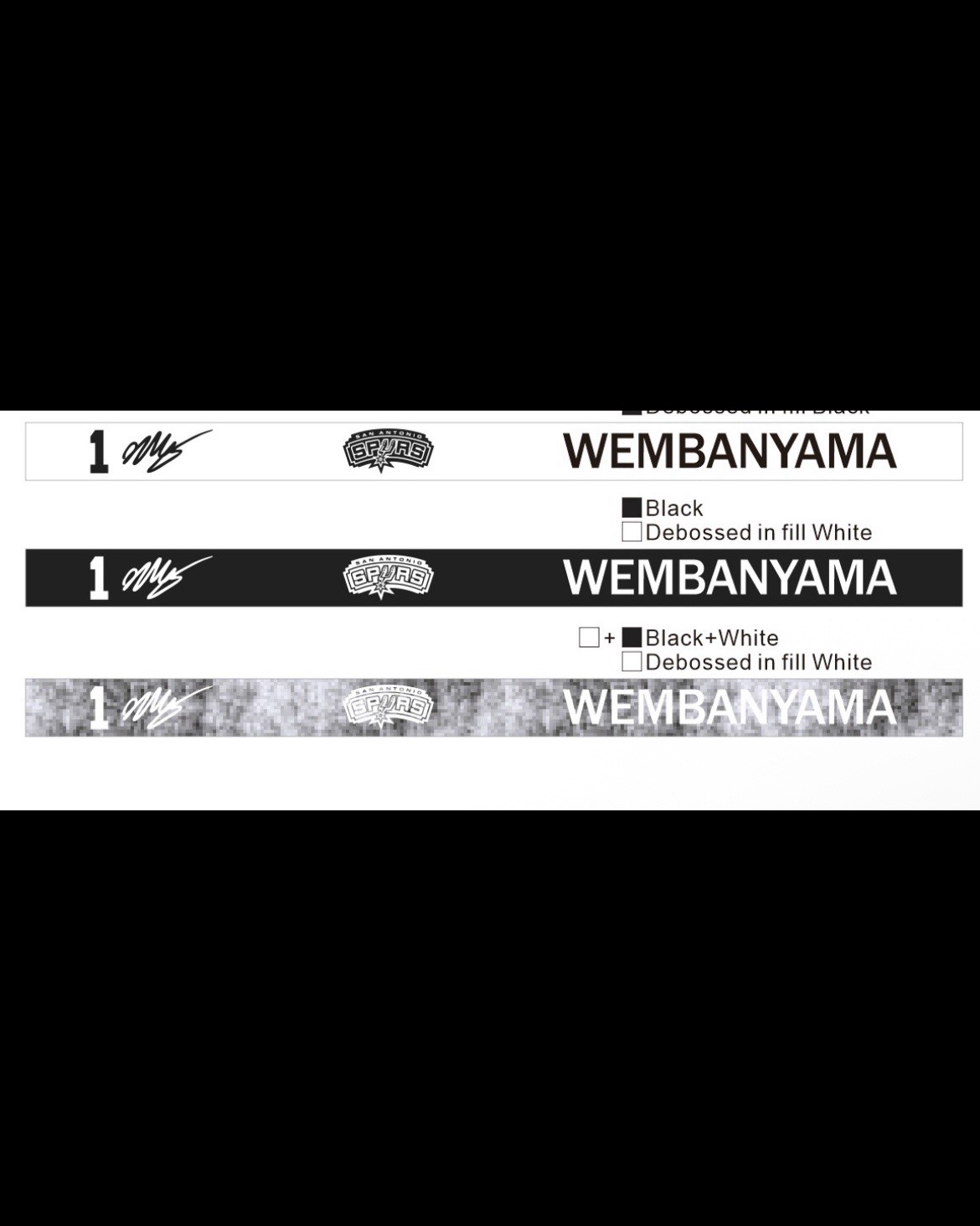 One (1) Victor Wembanyama Silicone Wristband Bracelet