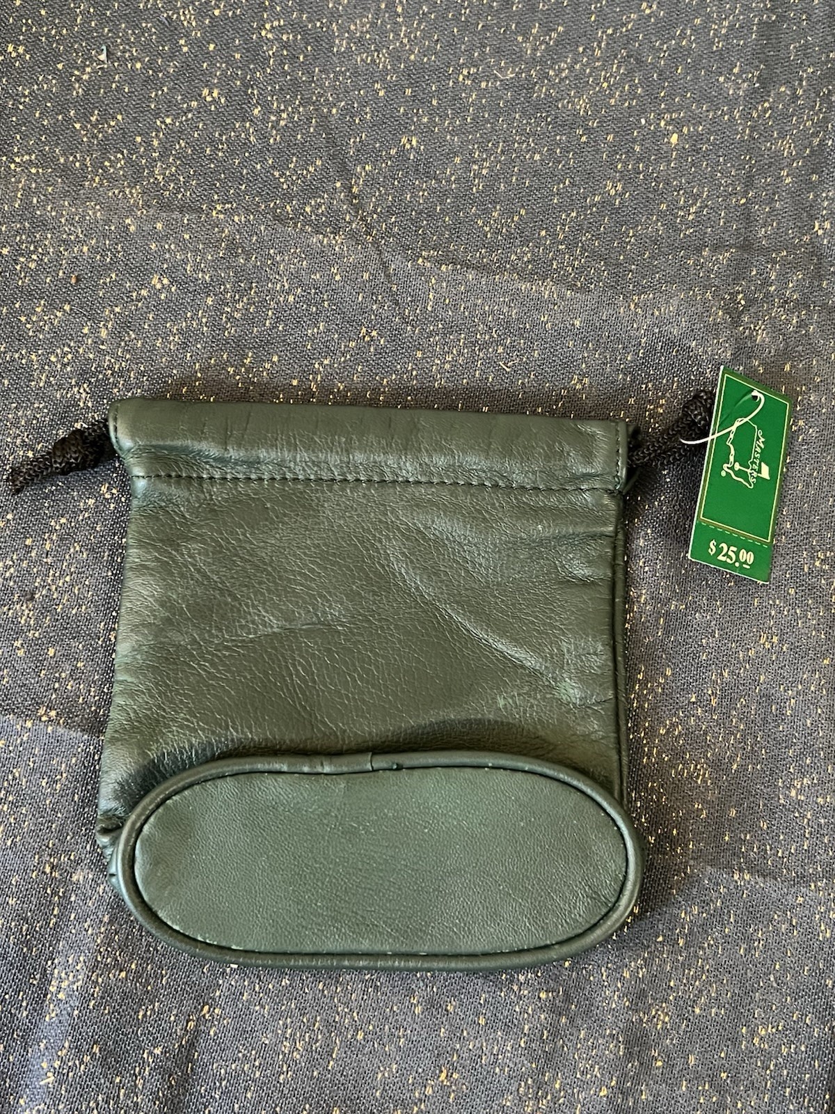 Official MASTERS Golf Soft Top Grain Leather Valuables Pouch Fleece Lined NWT