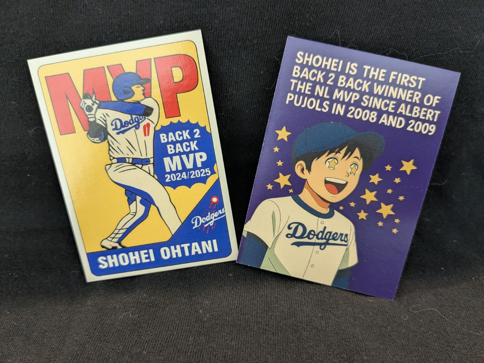 SHOHEI OHTANI * BACK 2 BACK MVP * 80’s WAX DESIGN * LA DODGERS *