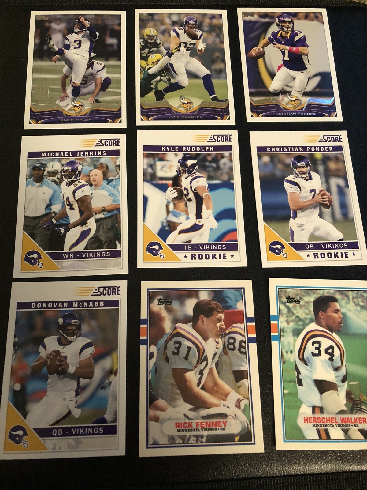 Lot Of 50 Minnesota Vikings Football Cards.