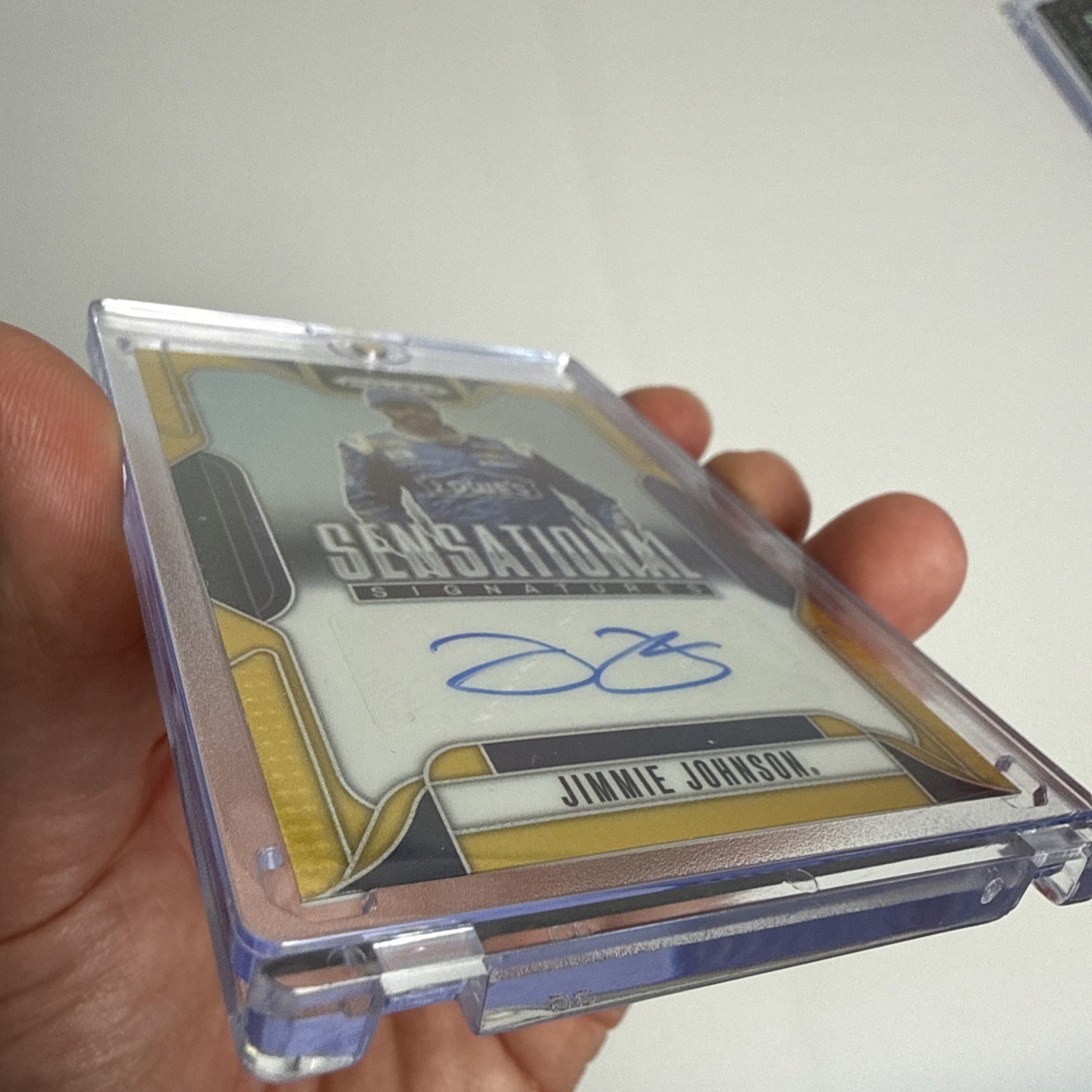 2025 Panini NASCAR Prizm 10/10 Jimmie Johnson Sensational Signatures GOLD AUTO