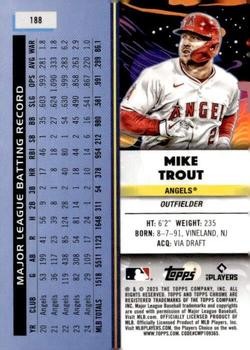 Mike Trout 2025 Topps Chrome Cosmic #188 Los Angeles Angels