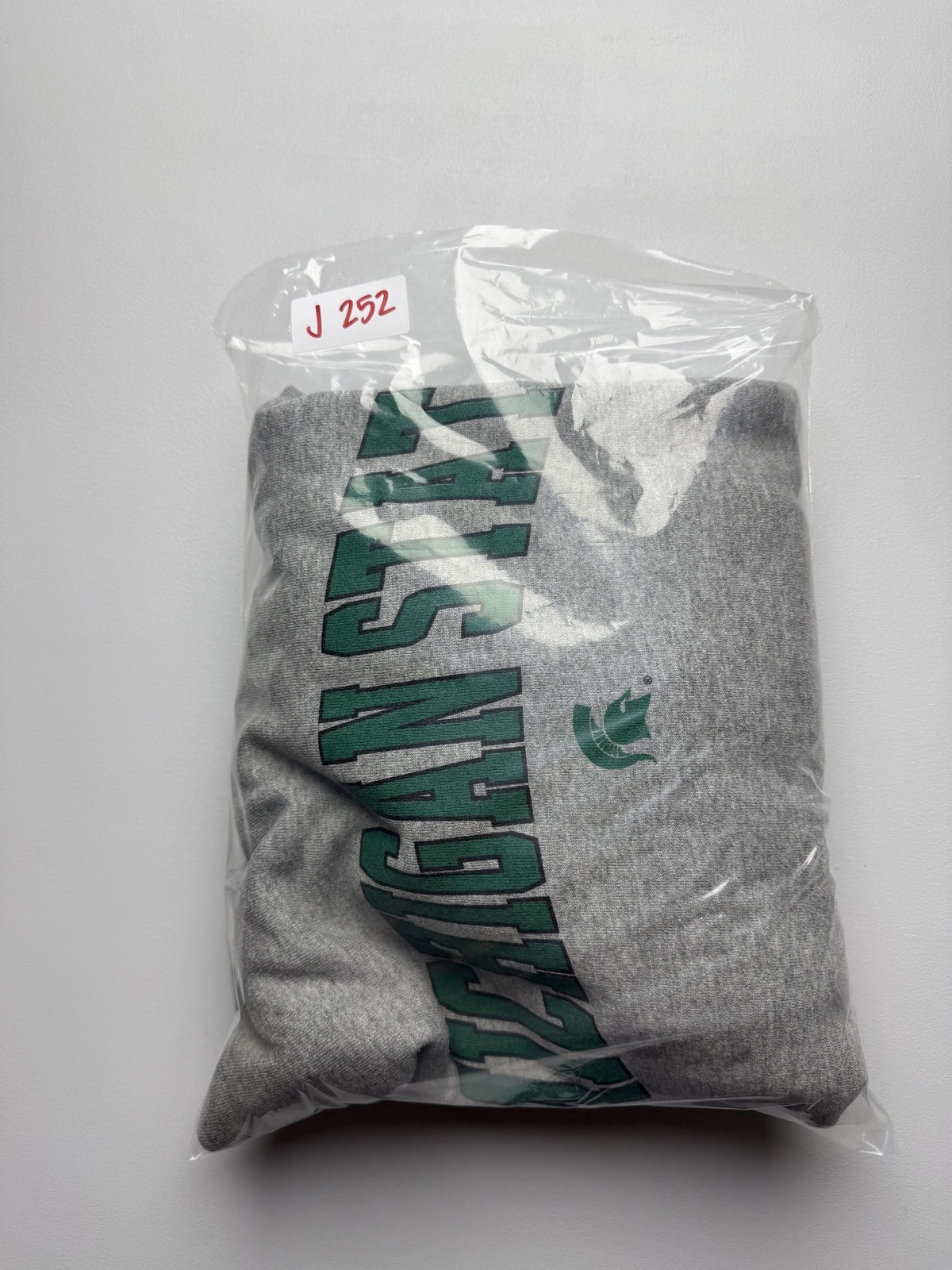 Michigan State Spartans Sweatshirt Mens Large Gray NCAA Basketball College Issue