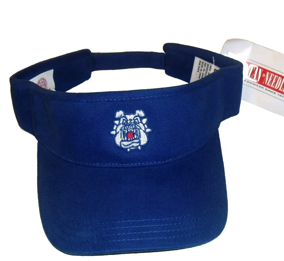 Fresno State Bulldogs Mens Adult Blue Visor hat New Ncaa