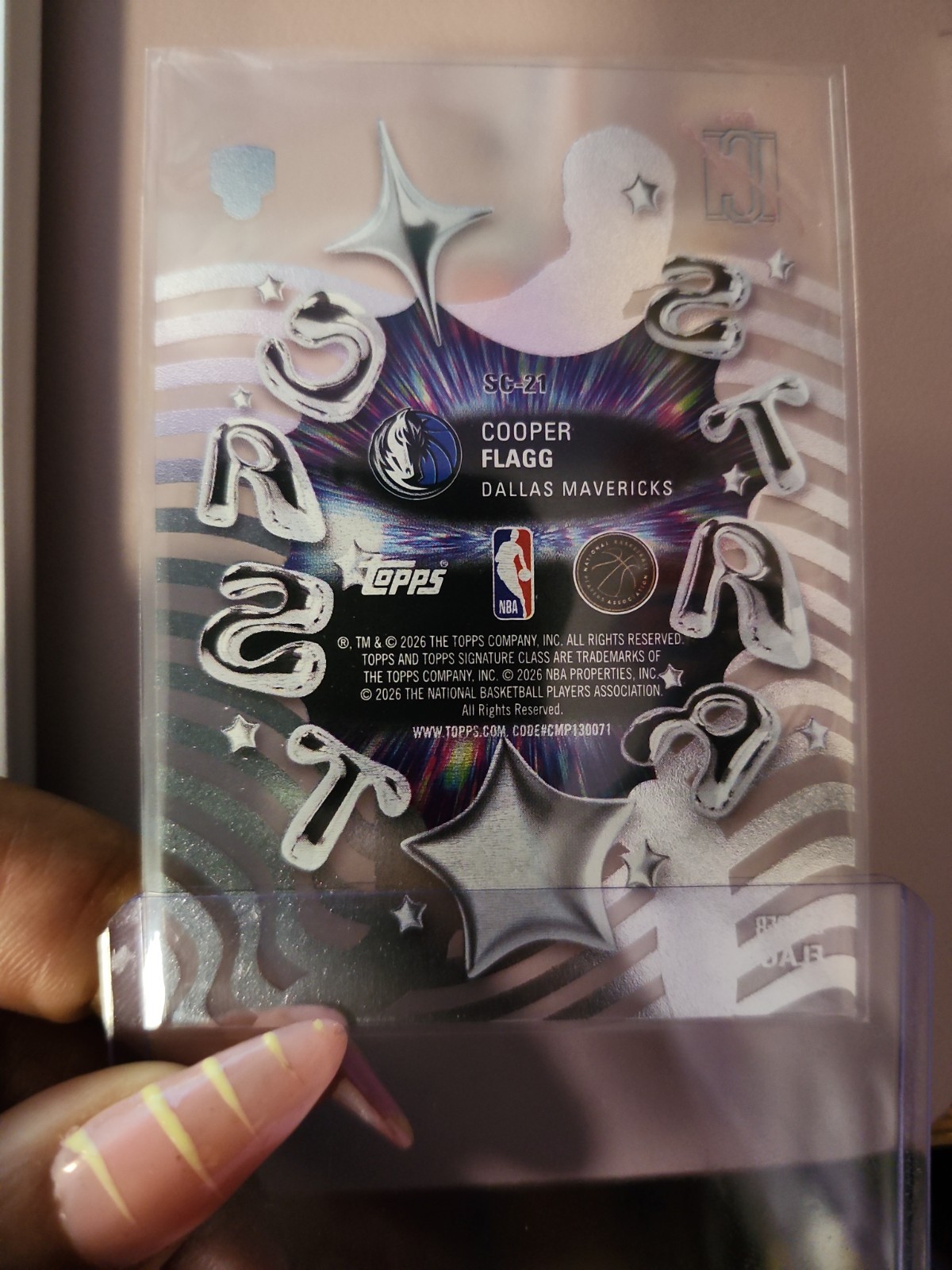 2026 Topps Signature Class Cooper Flagg Star Cast Acetate SSP Case Hit Mavericks