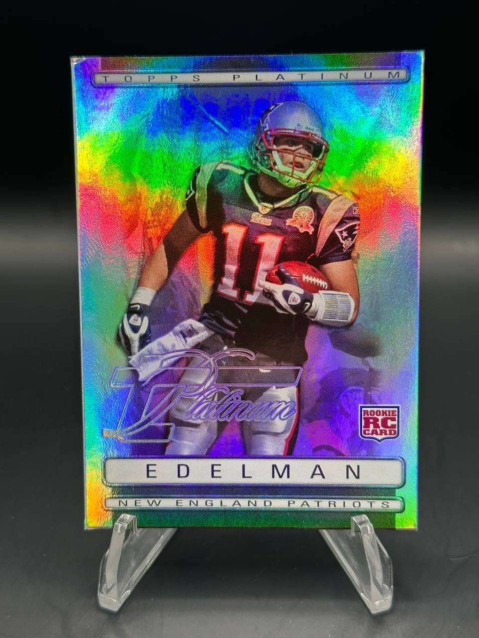 2009 Topps Platinum JULIAN EDELMAN #159 Rookie RC Variation /1549 Patriots