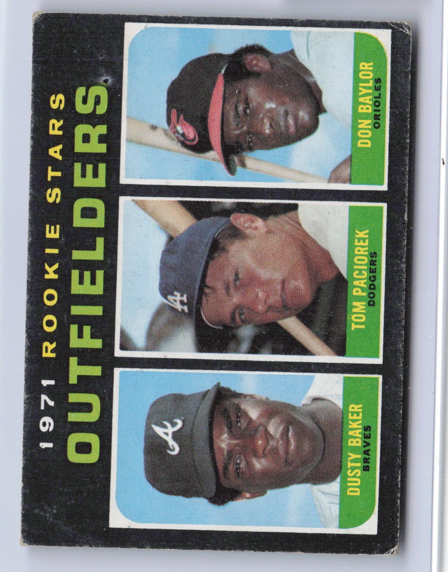 1971 Topps Dusty Baker Don Baylor Paciorek #709 Hi# SP – Braves – Vg – D4886