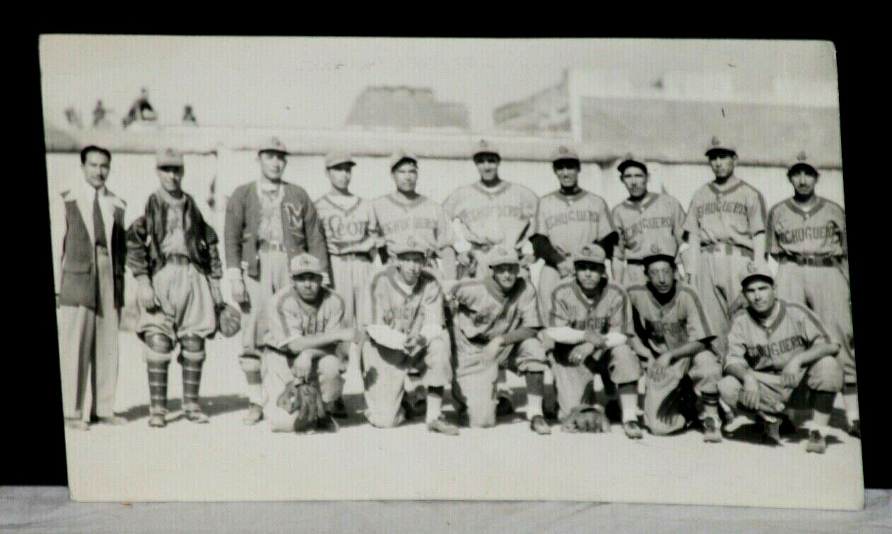 1944 Lechugueros De Leon, Extremely Rare Latin American Baseball Team Orig Photo