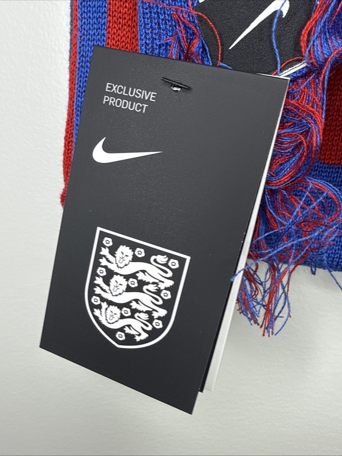 Nike England Verbiage Futbol Soccer One Size Unisex Scarf Three Lions New