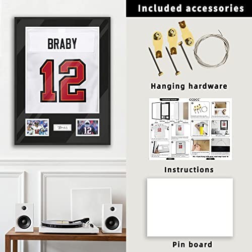 Jersey Frame Display Case Lightweight & Durable Metal Jersey Aluminum 1 Pack