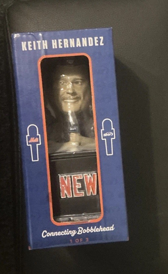 Keith Hernandez SNY Mets Bobblehead SGA 7/9/2022 1 of 3 Announcer GKR/New