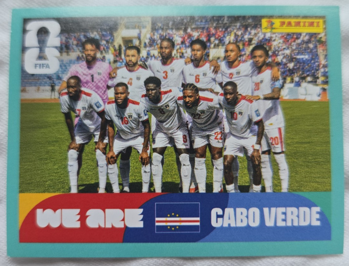 Panini FIFA World Cup 2026 Cape Verde 20-Sticker Team Bundle, LATAM, CPV1-20