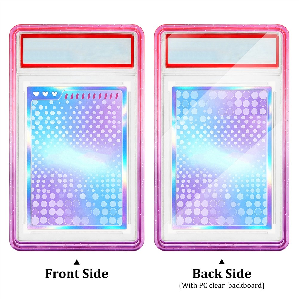 For TAG Gradient Bumper Guard With PC Panel Graded Card Slab Protector-10 Colors