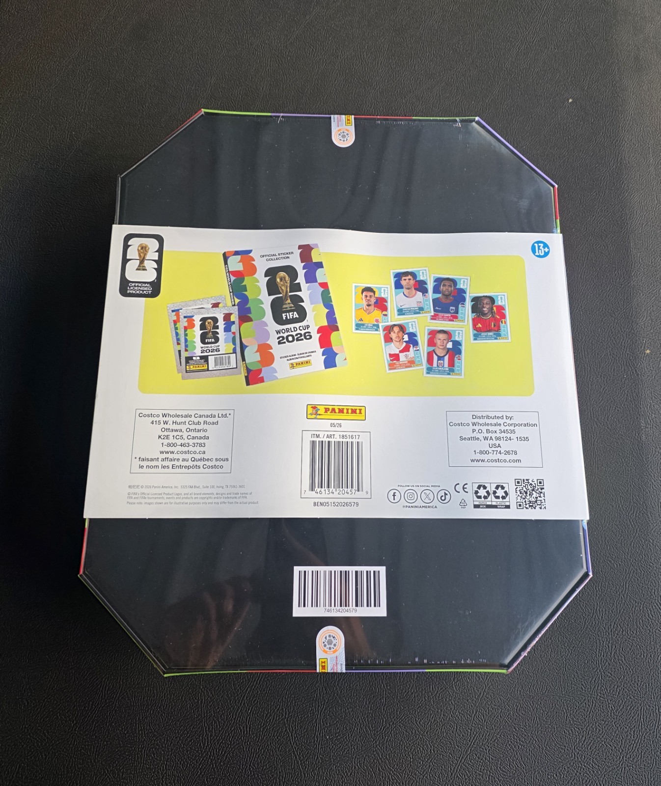 2026 Panini Soccer FIFA World Cup Sticker Stadium Box Costco Exclusive HardCover