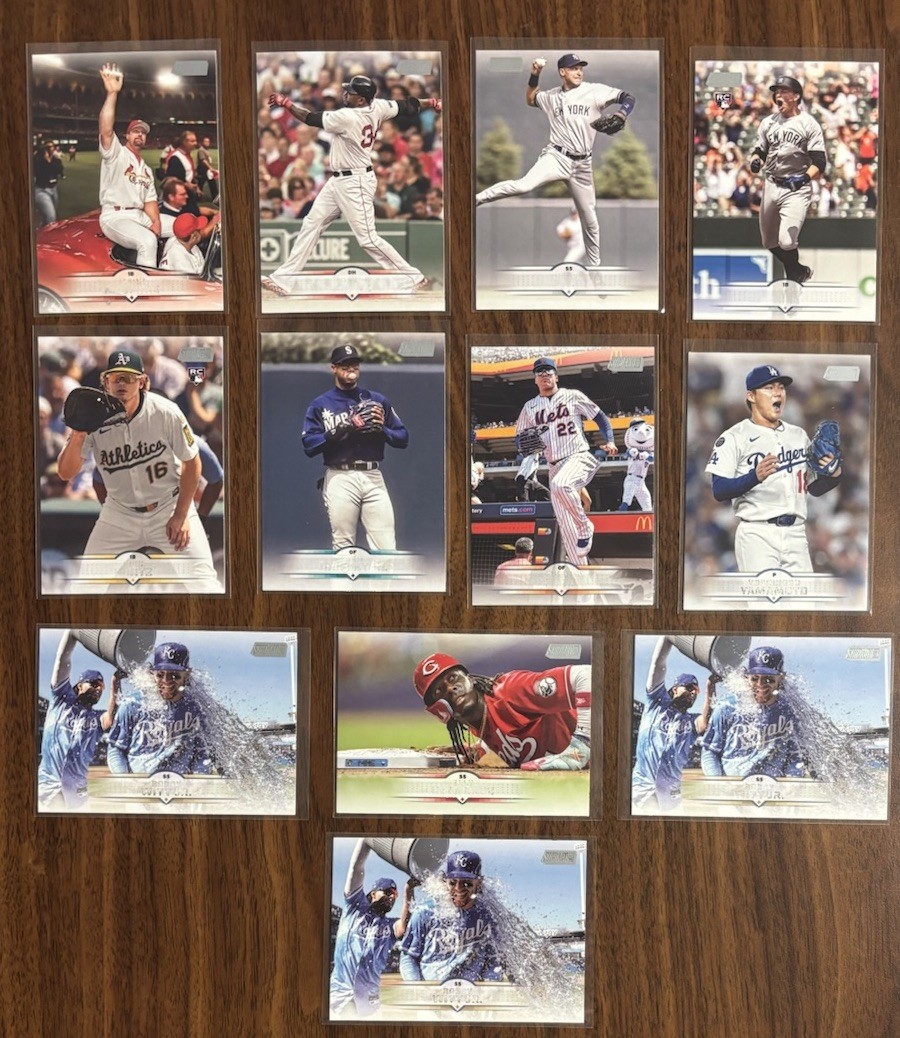 2025 Topps Stadium Club No Name Error SSP Lot of 12 Kurt’s Witt Elly Rice Etc RC