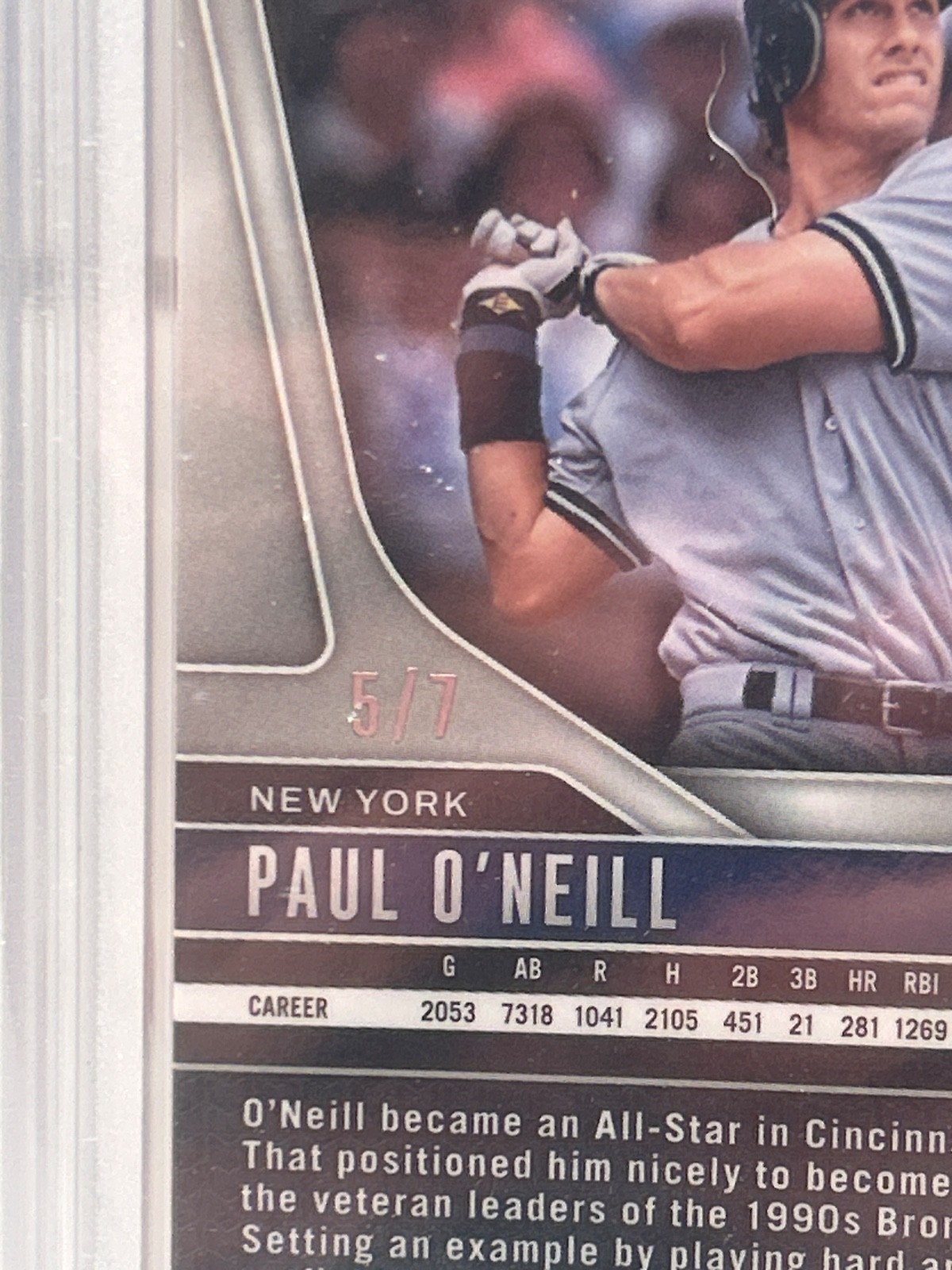 2025 Panini Prizm FOTL GOLD SHIMMER Paul O’Neill #5/7 PSA 10 – NEW YORK YANKEES