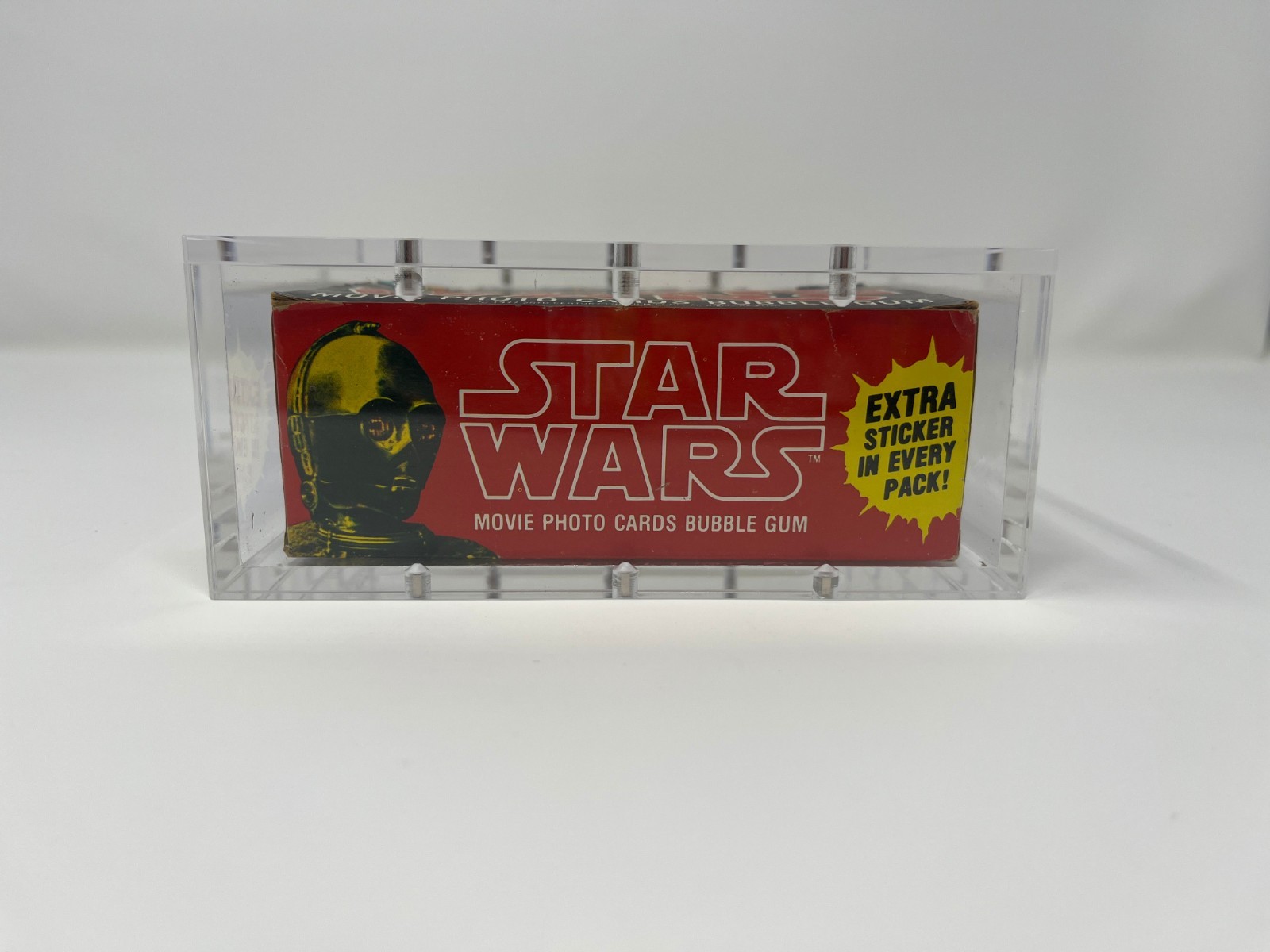 Acrylic Display Case Magnetic Lid FITS 1977 Topps Star Wars 1st Series 1 Wax Box