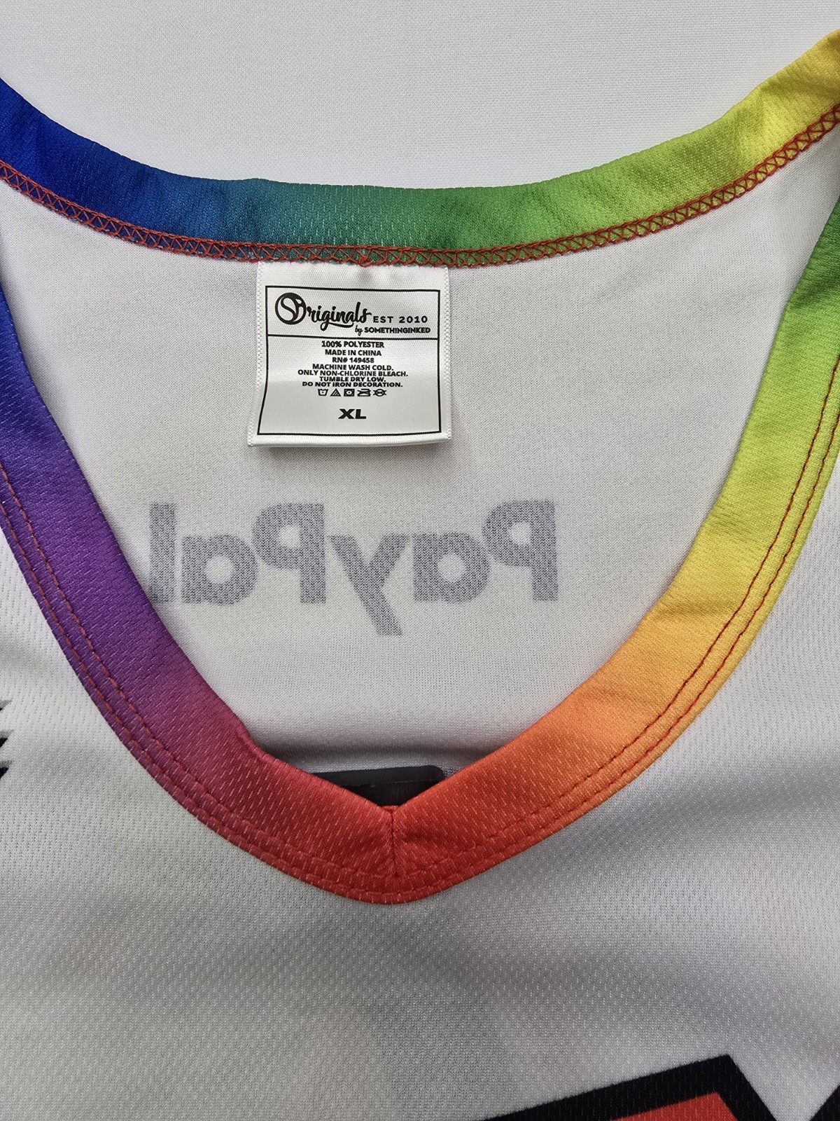 Phoenix Mercury Pride Day Basketball Jersey Mens XL White WNBA PHX Rainbow Tee