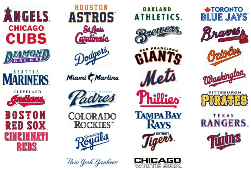 (30) TALL Sports Card Dividers With (30) FREE Customized MLB Wordmark Labels