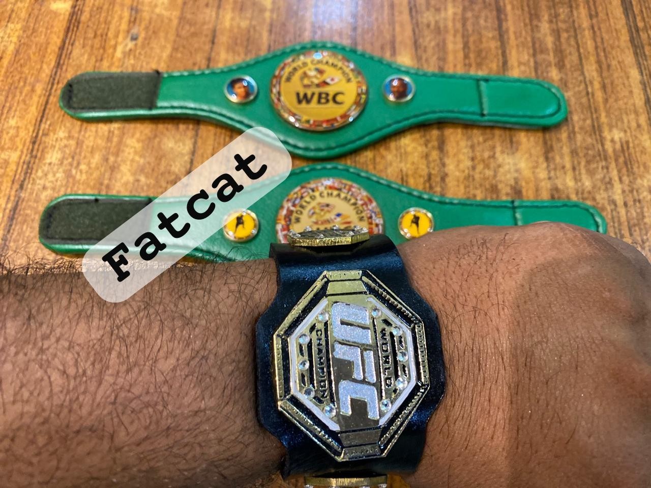 MIni UFC ,WBC ,WBC Muaythai Hand band Boxing Belt (Set OF 3) Size (3 * 10.5)inch