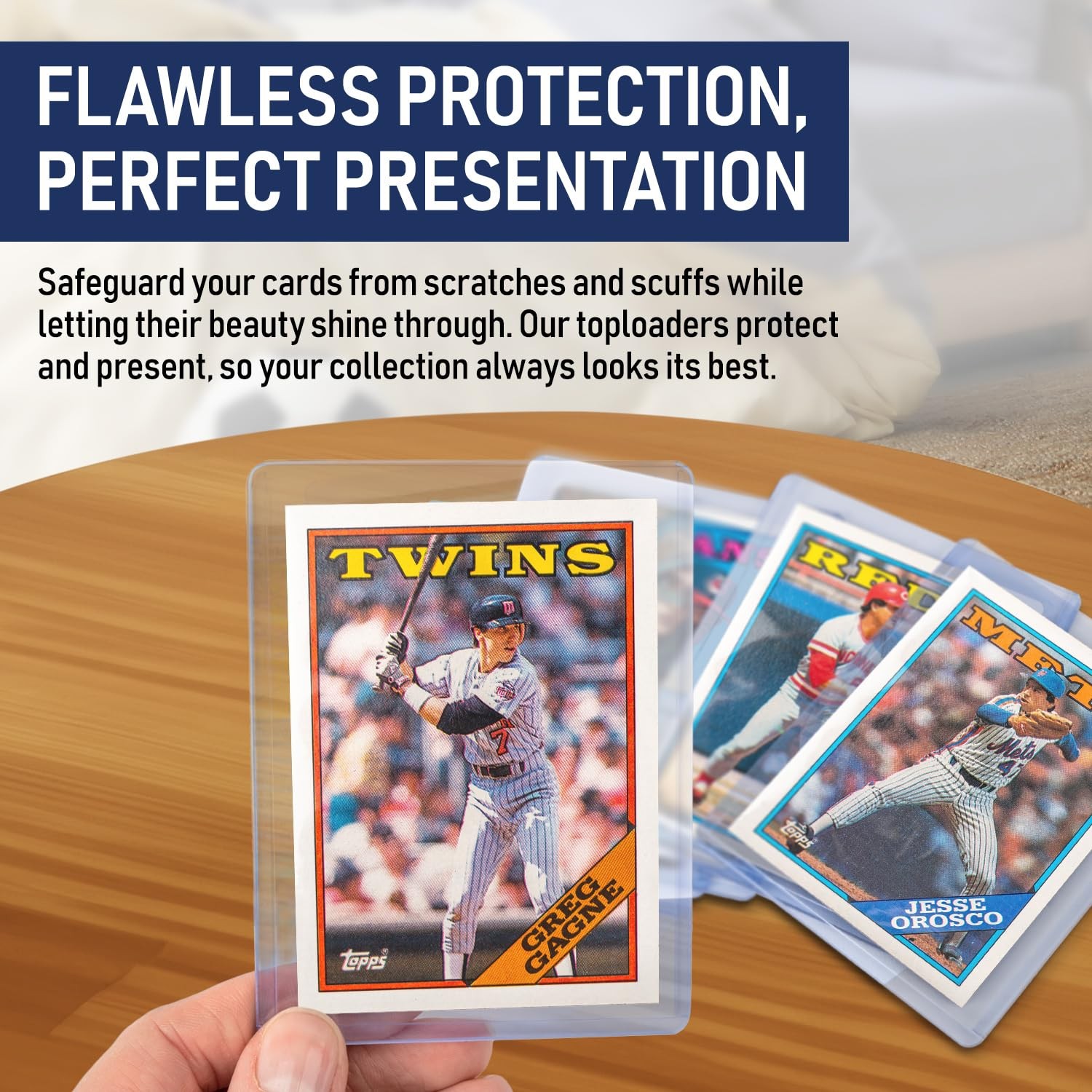 Premium Seamless 180PT – 50 Count Thick Top Loaders for Cards | Top Loader Card