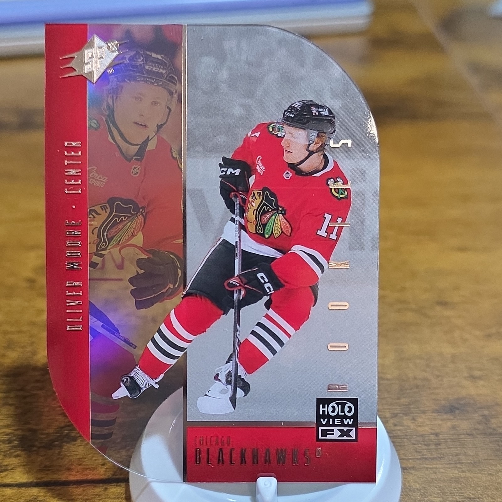 Upper Deck 2025-26 SPx Holoview FX Rookie Oliver Moore #HV-35 Blackhawks