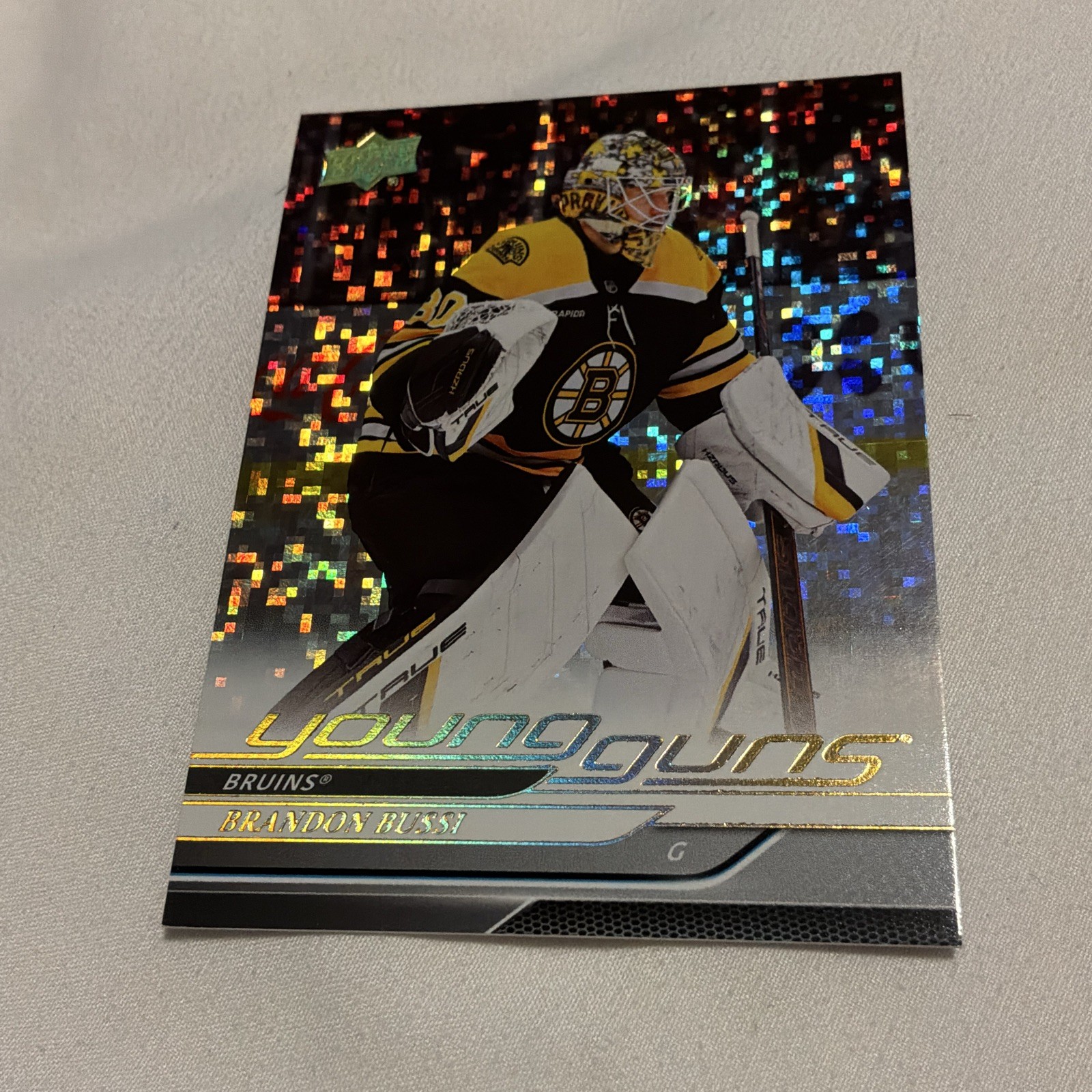 UD Young Guns Rc 2024-25 Series 2 Brandon Bussi rainbow speckle achievement