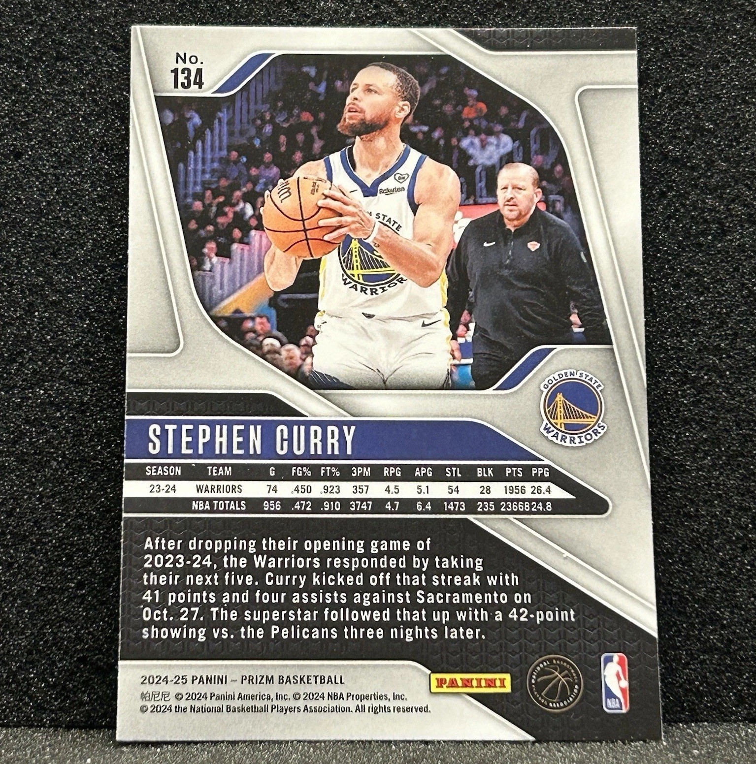Stephen Curry 2024-25 Panini Prizm #134