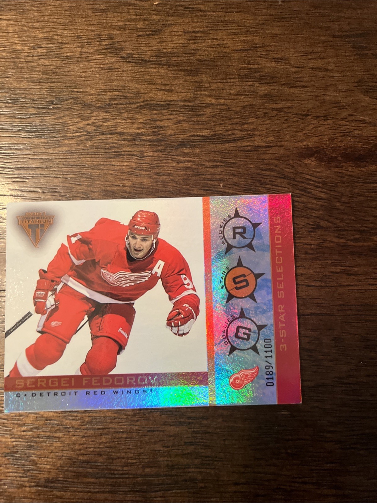 2000-01 Pacific Private Stock Titanium – 3-Star Selections Sergei Fedorov /1100