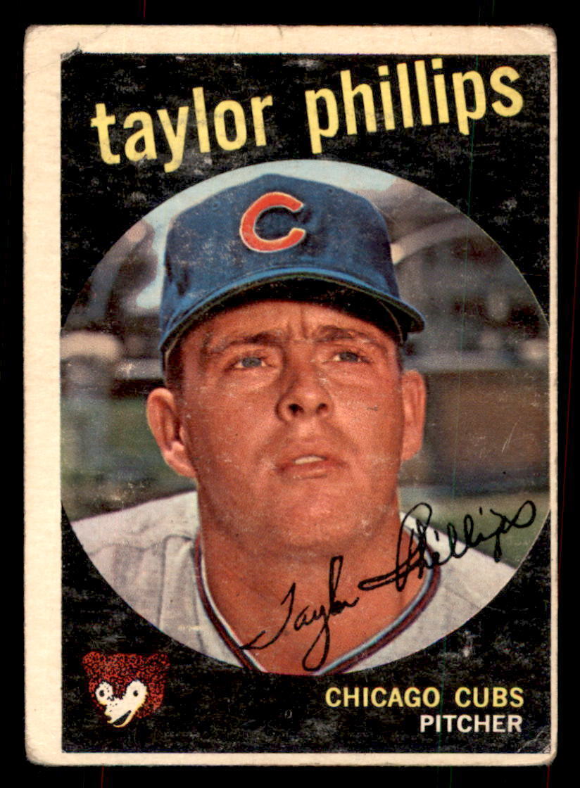 1959 Topps Baseball #113 Taylor Phillips PR (Filler) *RC2