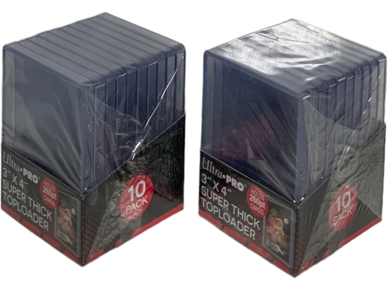 Ultra Pro 3X4 Super Thick Toploaders 2 Pack of 10 for up to 260pt Cards