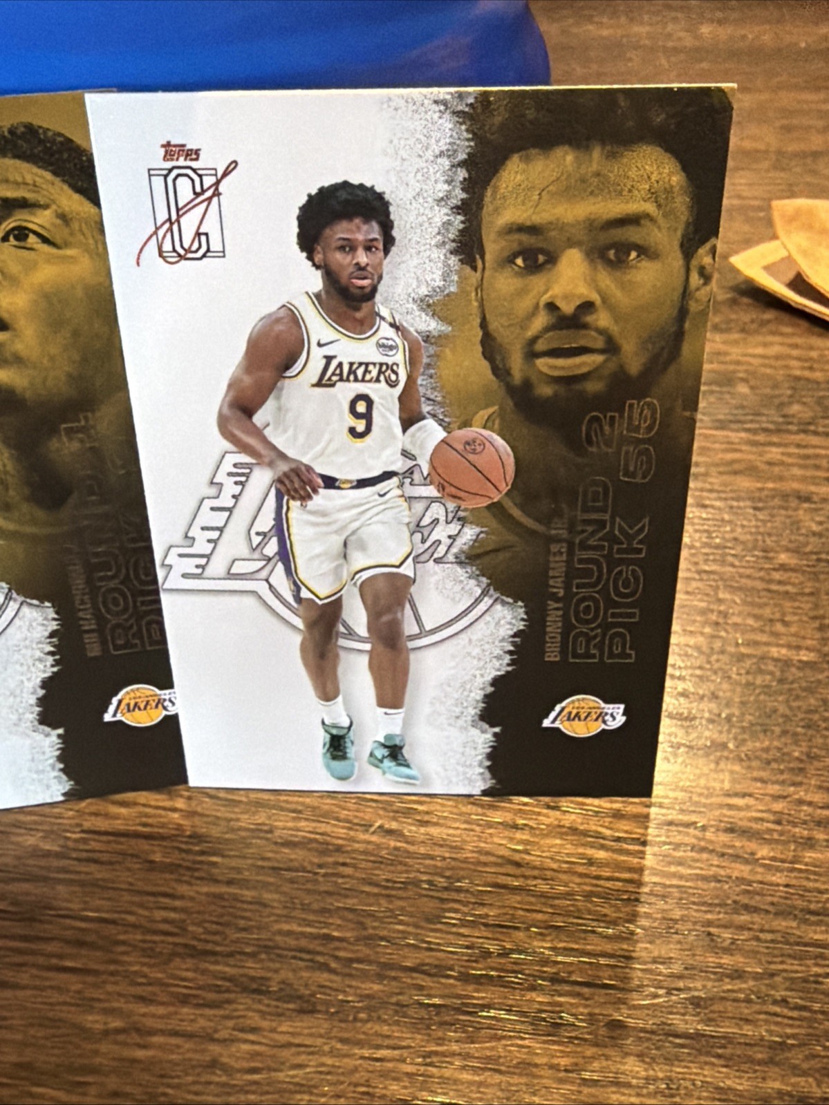 2025-26 Topps Signature Class BRONNY JAMES JR. #1 + RUI HACHIMURA #9 LA LAKERS