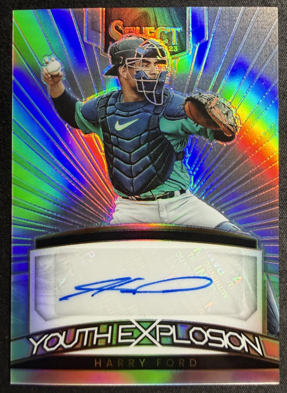 2023 Panini Select Youth Explosion Signatures Harry Ford #YES-HF Prizm /99