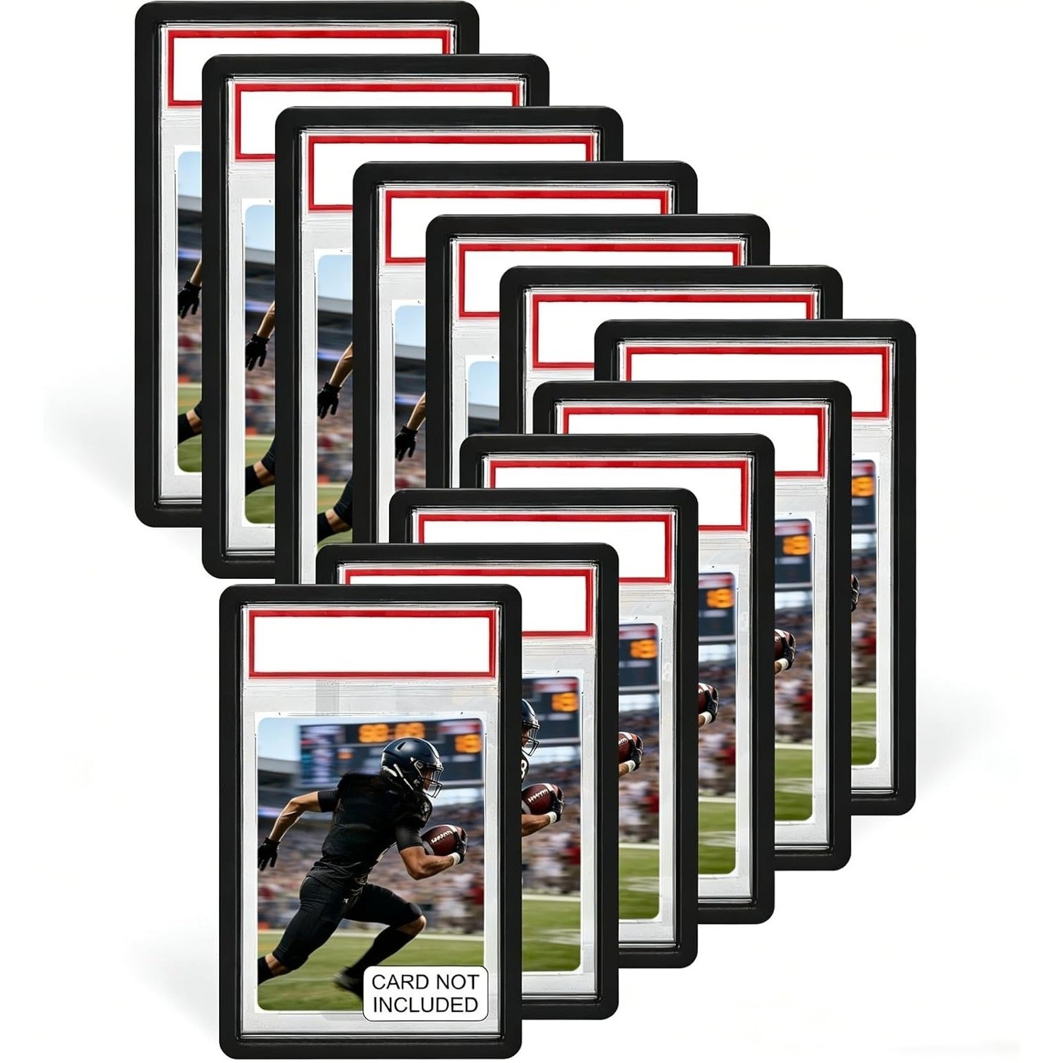12-Pack Soft Silicone Bumper Guard Slab Edge Protector Case For PSA Graded Cards
