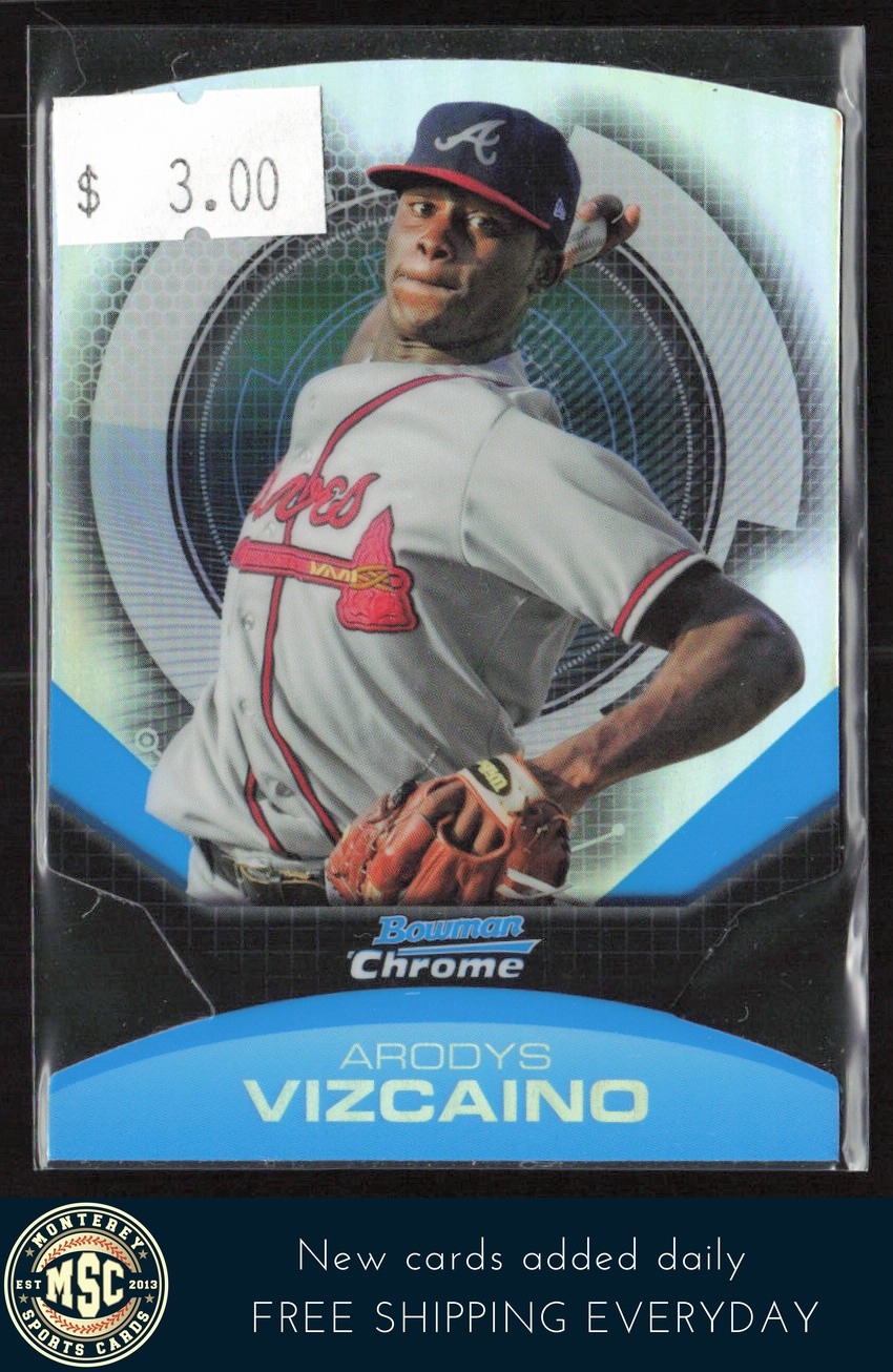 Arodys Vizcaino 2011 Bowman Chrome Futures Refractors Die-Cut #10 Atlanta Braves