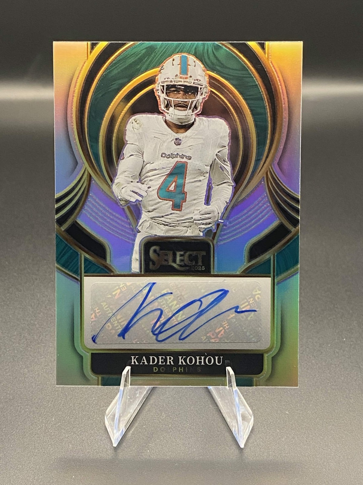 2025 Panini Select – Select Signatures Kader Kohou #SIP-KKU Silver Holo (AU)