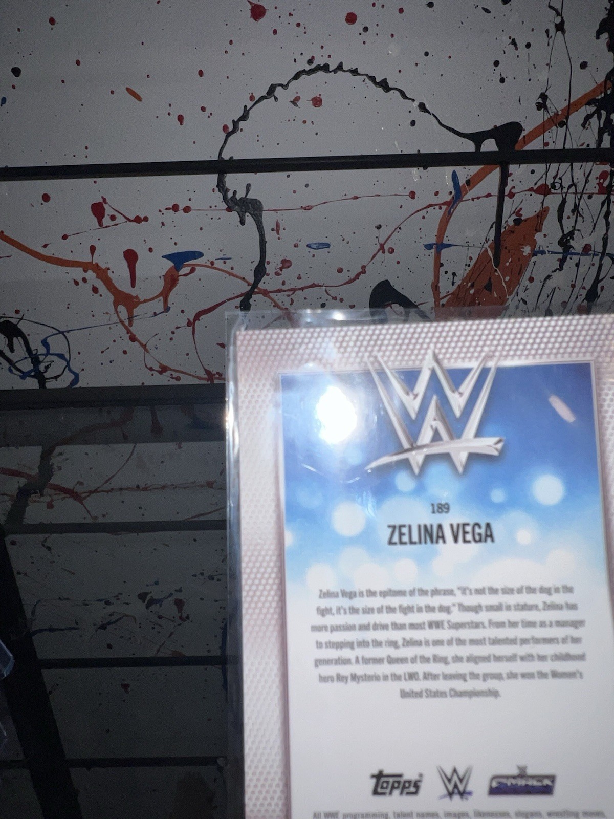 Topps 2026 Topps Chrome WWE Zelina Vega #189 Serial Numbered 3/12