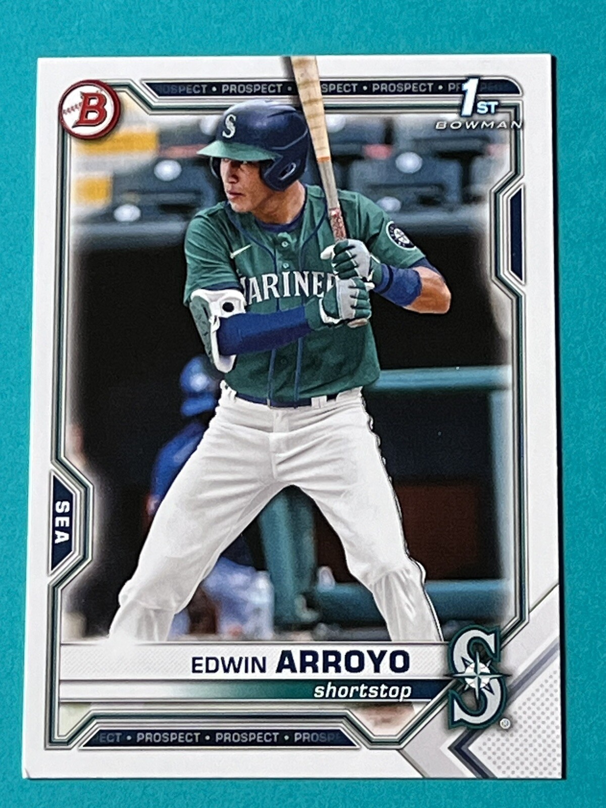 EDWIN ARROYO 2021 Bowman Draft 1st Bowman #BD-74 Seattle Mariners Qty Avail