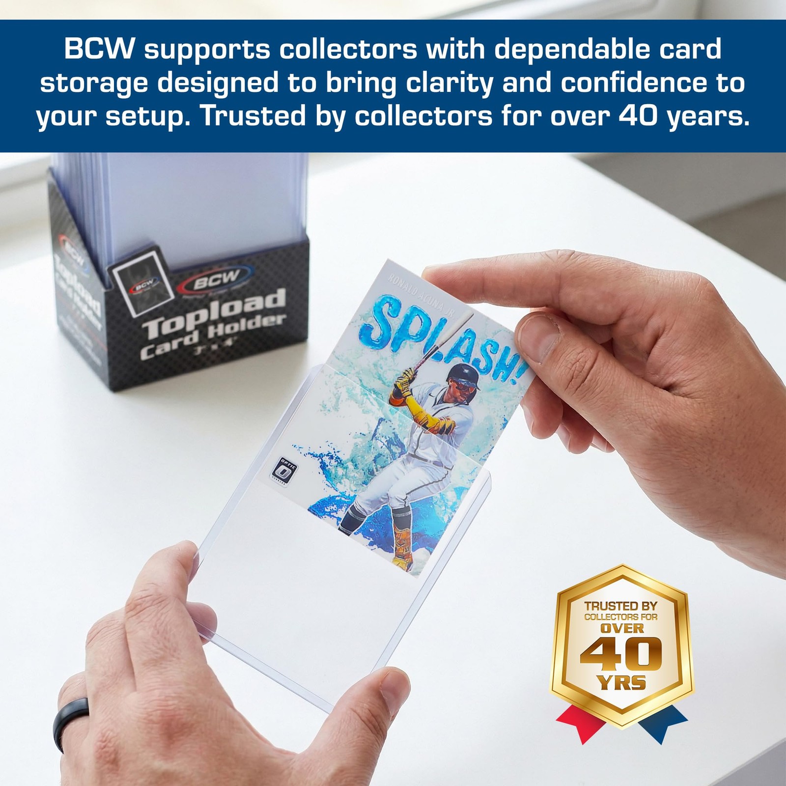 BCW 3×4 Topload Card Holder – Standard – 100ct | Rigid PVC Trading Card Prote…