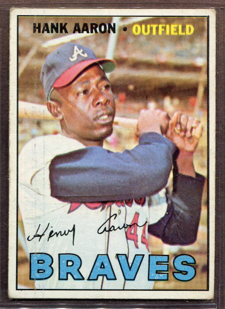 1967 Topps Set-Break #250 Hank Aaron VG-VGEX (crease) *JAYSACE*