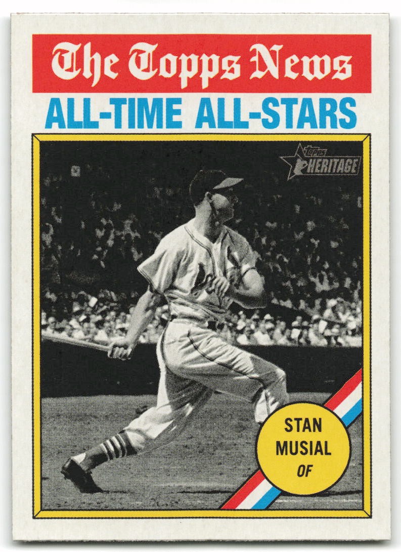 Lot of 5 Stan Musial #350 St. Louis Cardinals 2025 Topps Heritage