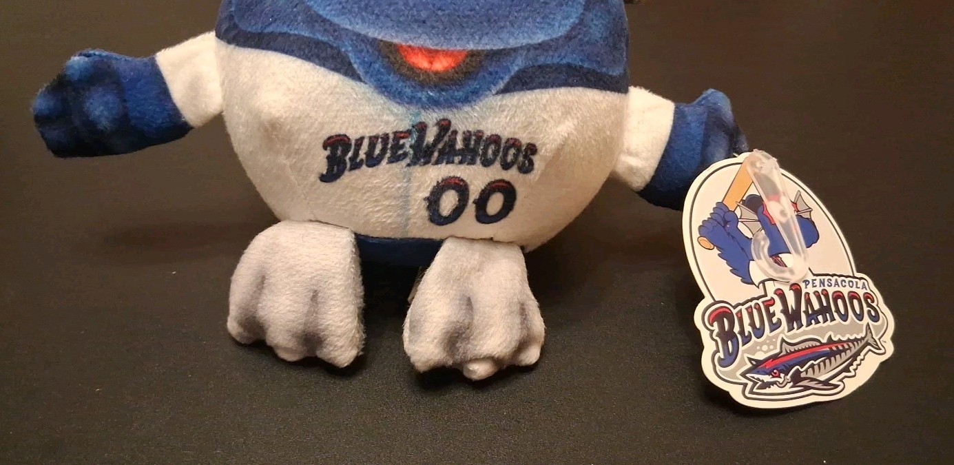 Pensacola Blue Wahoos 6.5″ Plush Kazoo #00 Mascot Rally Heads 2017 MLB Minors