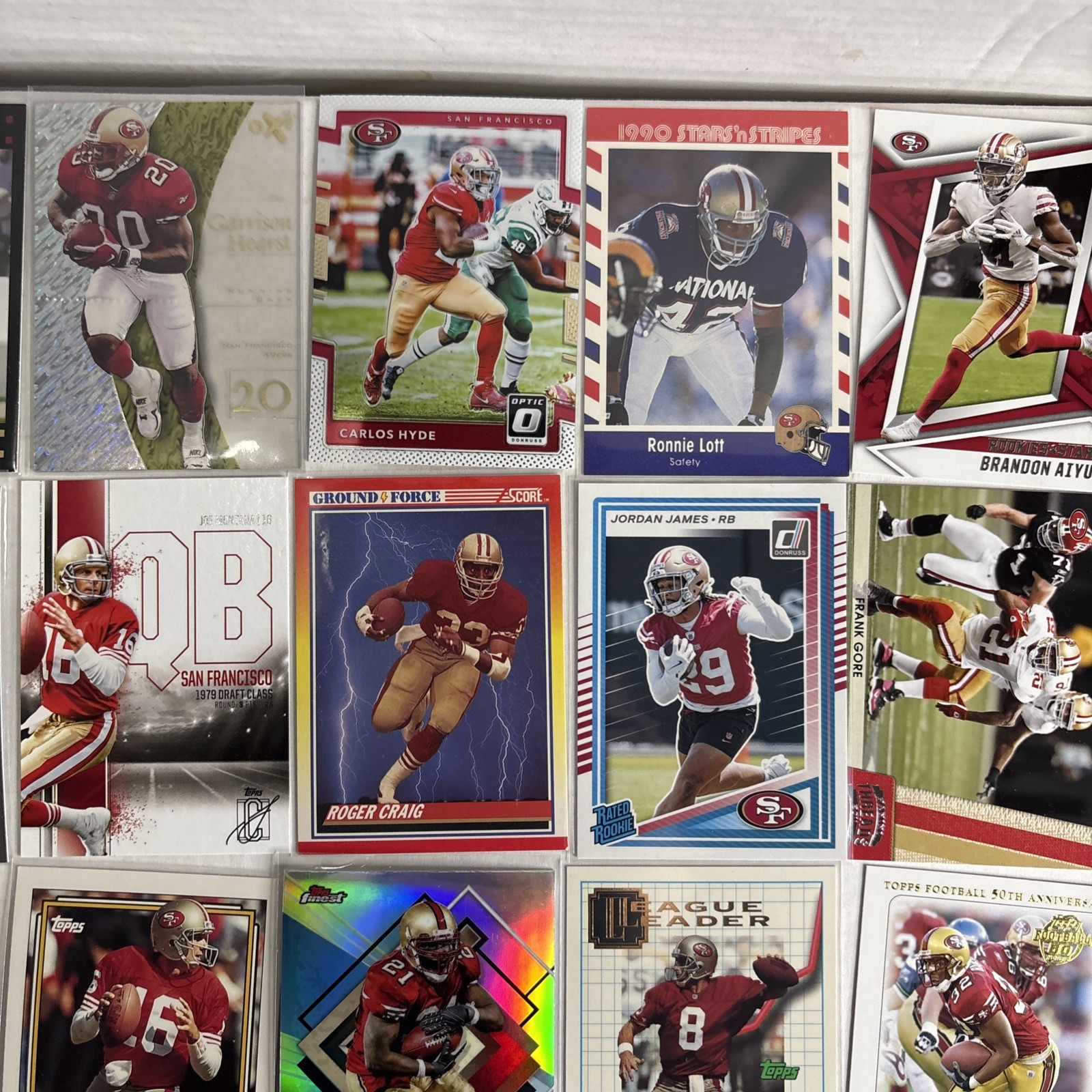 Niners NFL Football Card Lot (50 Cards) Rookies, Stars, Inserts San Francisco 49