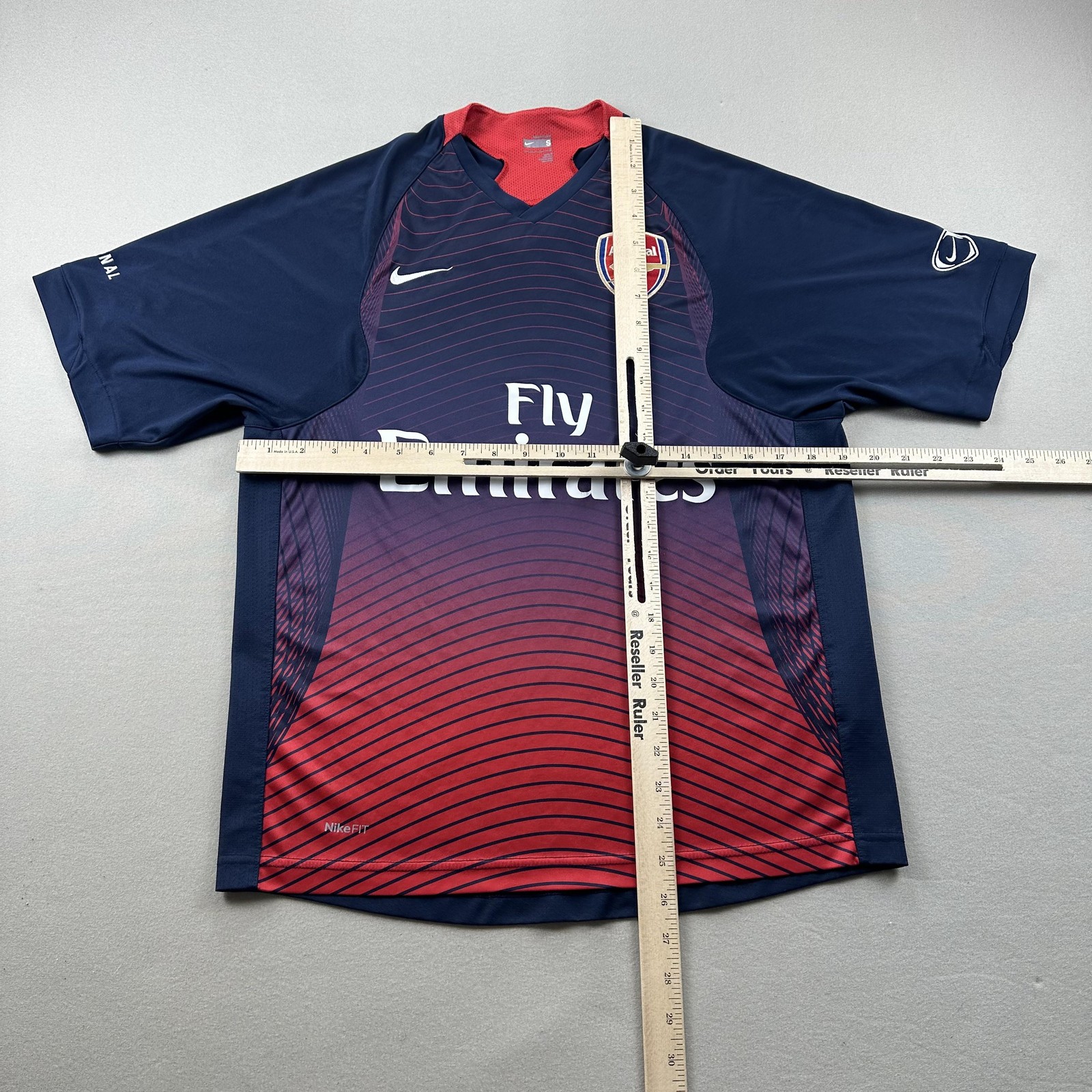 Vintage Nike Arsenal FC Jersey Mens Small Blue Soccer Training Kit 2007 Season